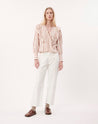 Taya Blouse - Cream/Red
