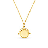 Luxe Disc Spinner Necklace - Gold
