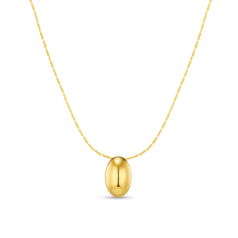 Single Drop Chain Drop Chain Necklace – Bow & Pearl