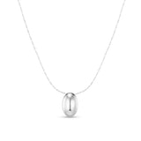 Drop Chain Necklace- Silver