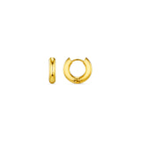 Luxe Chubby Small Hoops - Gold