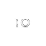 Luxe Chubby Small Hoops - Silver