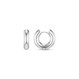 Luxe Chubby Hoops - Silver
