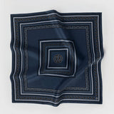 Paisley Scarf- Navy