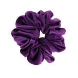 Isabella Satin Scrunchie - Plum