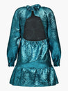 Turquoise Metallic Dress
