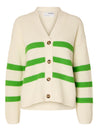 Bloomie Cardigan - Green Stripe