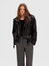 Idun Leather Biker Jacket