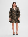 Paula Golden Short Dress