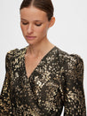 Paula Golden Short Dress