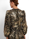 Paula Golden Short Dress
