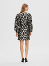 Paula Silver Leaf Short Dress
