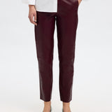 Marie Leather Trousers- Fig