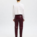 Marie Leather Trousers- Fig