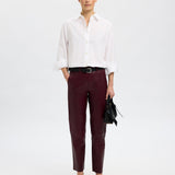 Marie Leather Trousers- Fig