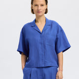 Lyra Linen Shirt - Blue