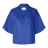Lyra Linen Shirt - Blue
