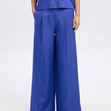 Lyra Linen Pants - Blue