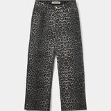 Siennasw Leopard Trousers - Grey leopard