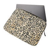 Soft Cotton Laptop Sleeve - Leopard