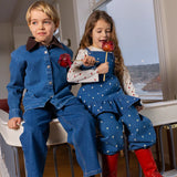 Denim Overshirt- Washed Blue