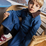 Denim Overshirt- Washed Blue