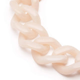 Flat Chain Bracelet - Latte Marble