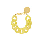 Flat Chain Bracelet - Lemon Marble