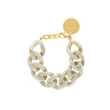 Flat Chain Bracelet- Snow Green