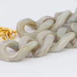 Flat Chain Bracelet- Snow Green