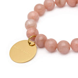 Mini Beads Flex Bracelet - Blush Marble
