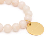 Mini Beads Flex Bracelet - Latte Marble