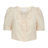 Rachel Cropped Tie Shirt