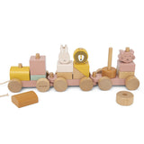 Wooden Animal Train - Mrs Cat
