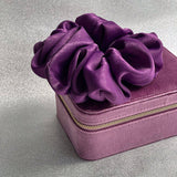 Isabella Satin Scrunchie - Plum