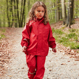 CeLaVi- Basic Rainwear Set- Solid PU Red