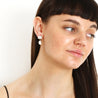 Crystal Stud and Pearl Drop Earrings