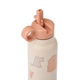 Falk Water Bottle - Cats and Dogs Sandy