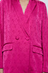 Pink Jacquard Blazer