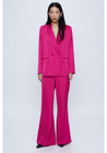 Pink Jacquard Suit Trousers