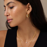 Interlocking Hoop Earrings