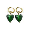 I Heart You Earrings - Green