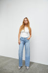 Vega Wide Leg Jeans - Light Blue