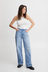 Vega Wide Leg Jeans - Light Blue