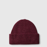 Lulu Wool Blend Knit Beanie - Tawny Port
