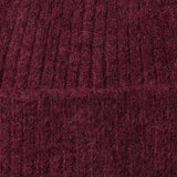 Lulu Wool Blend Knit Beanie - Tawny Port