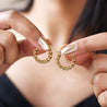Medium Stainless Steel Twisted Hoops