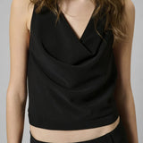Mille Waterfall Top - Black