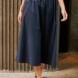 Yara Poplin Skirt Navy