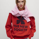 TNS Logo Sweatshirt - Chinese Red